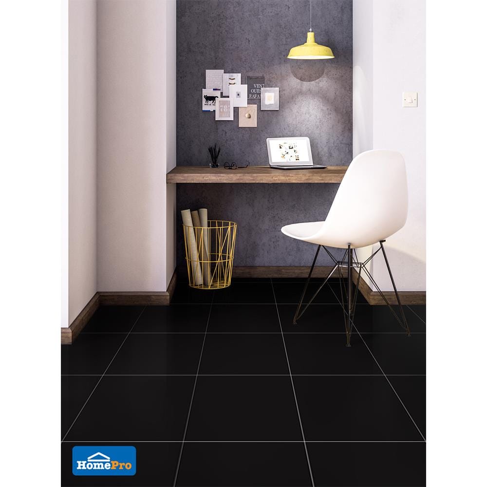 กระเบื้องพื้น 40x40 ซม. ออสโล นิว II แบล็ค