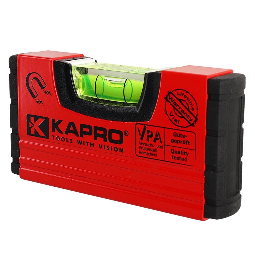 ระดับน้ำ KAPRO BOX 4 นิ้ว สีดำ-แดง