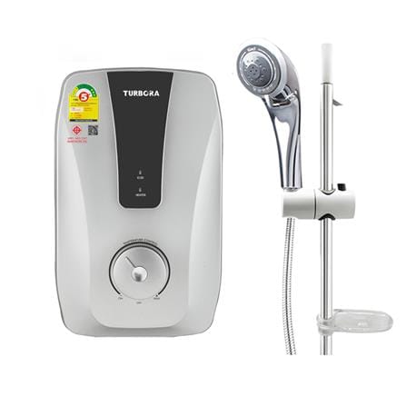 เครื่องทำน้ำอุ่น TURBORA FX-4500E 4500 วัตต์ สีเงิ...