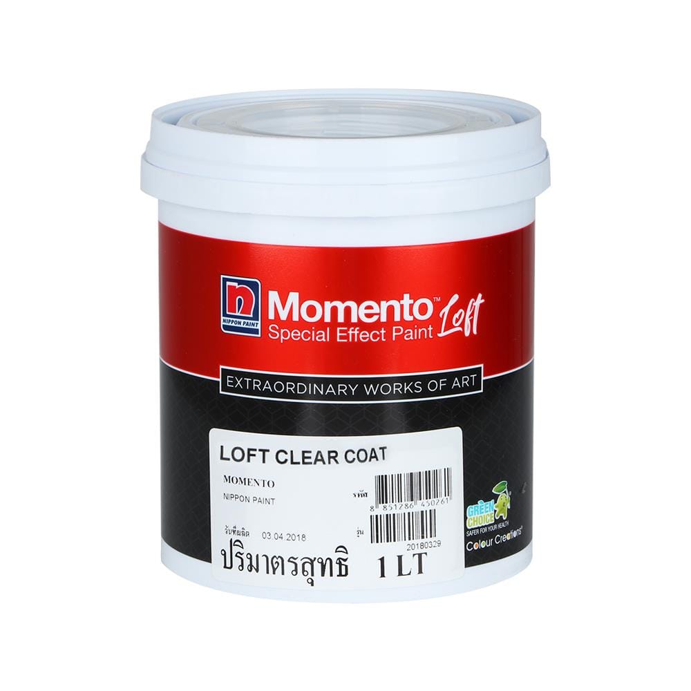 สีเท็กเจอร์ NIPPON PAINT Momento Clear Coat Loft 1L