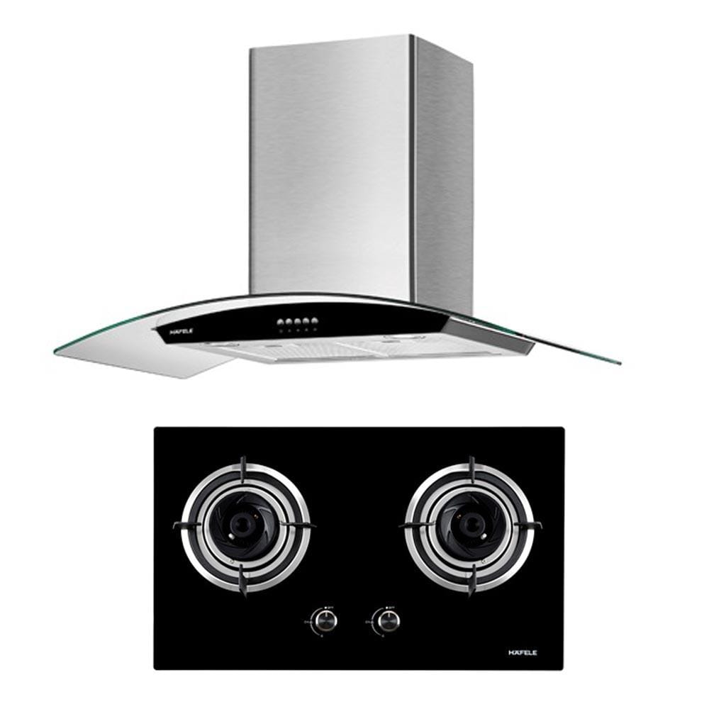 เตาฝัง+เครื่องดูดควัน HAFELE HZQ-02B3+TG1890KAC