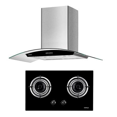 เตาฝัง+เครื่องดูดควัน HAFELE HZQ-02B3+TG1890KAC