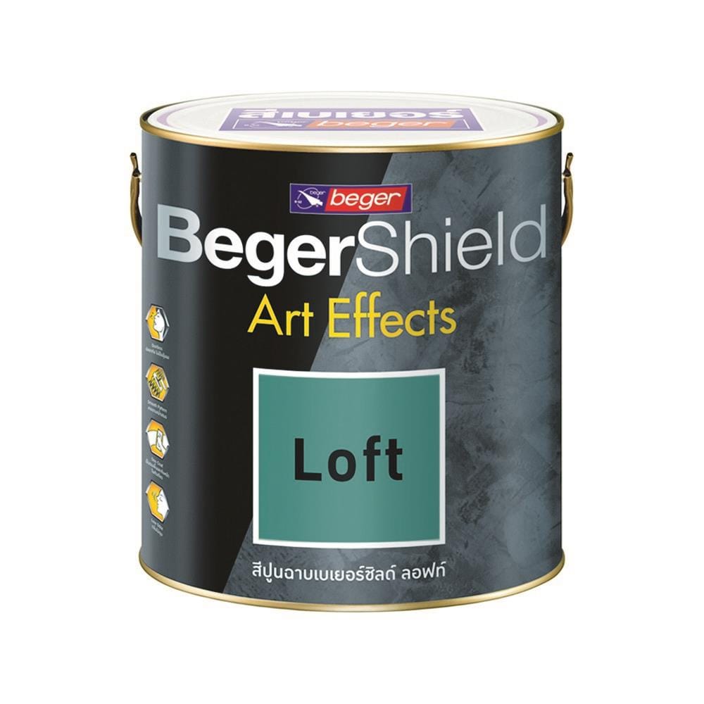 สีปูนฉาบ BEGER SHIELD ART EFFECTS LOFT AF-0101 1 แกลลอน