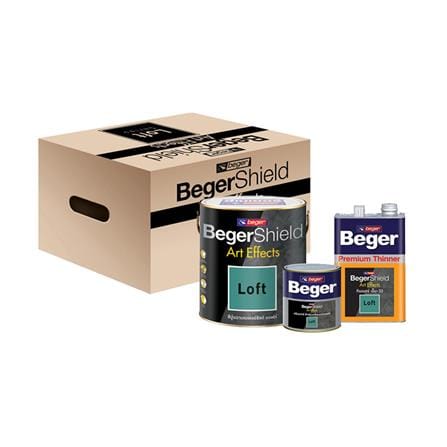 สีปูนฉาบ BEGER SHIELD ART EFFECTS LOFT #AF-0102 1 แกลลอน_1
