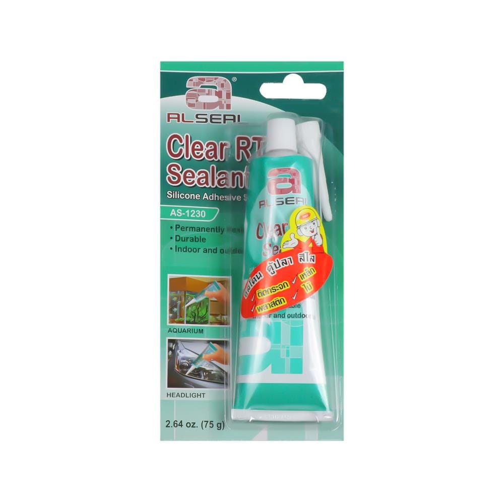 ซิลิโคนมีกรด ALSEAL 75 ก. สีใส