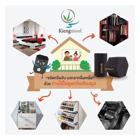 ถุงถ่านไม้ไผ่ดูดกลิ่นรองเท้า KIENGMOOL 160 กรัม_4