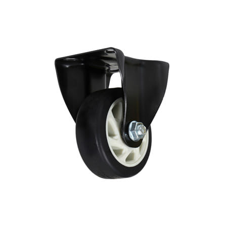 ลูกล้อ PU DEXZON 623100 แป้นตาย 4 นิ้ว สีดำ_1