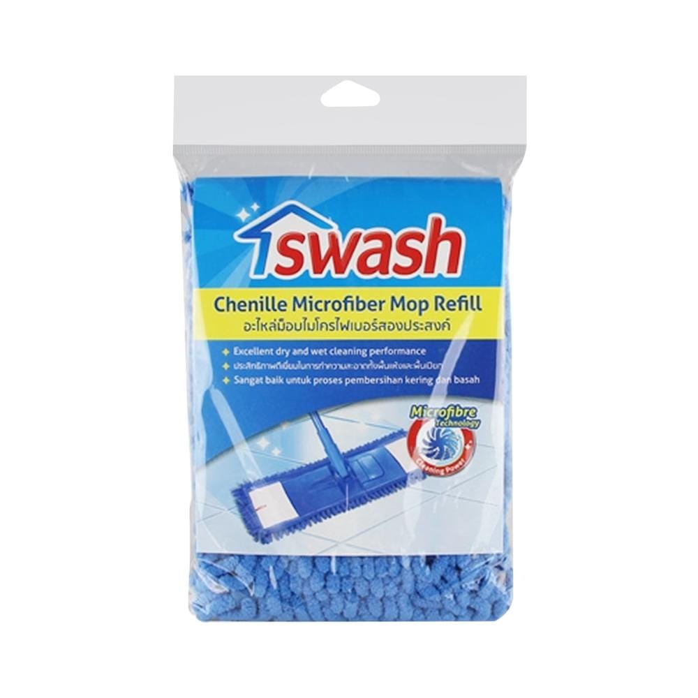 ผ้าม็อบดันฝุ่นไมโครไฟเบอร์ SWASH 16 นิ้ว สีน้ำเงิน
