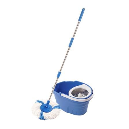 ชุดอุปกรณ์ถังปั่นพร้อมไม้ม็อบ SWASH SMART สีฟ้า_0