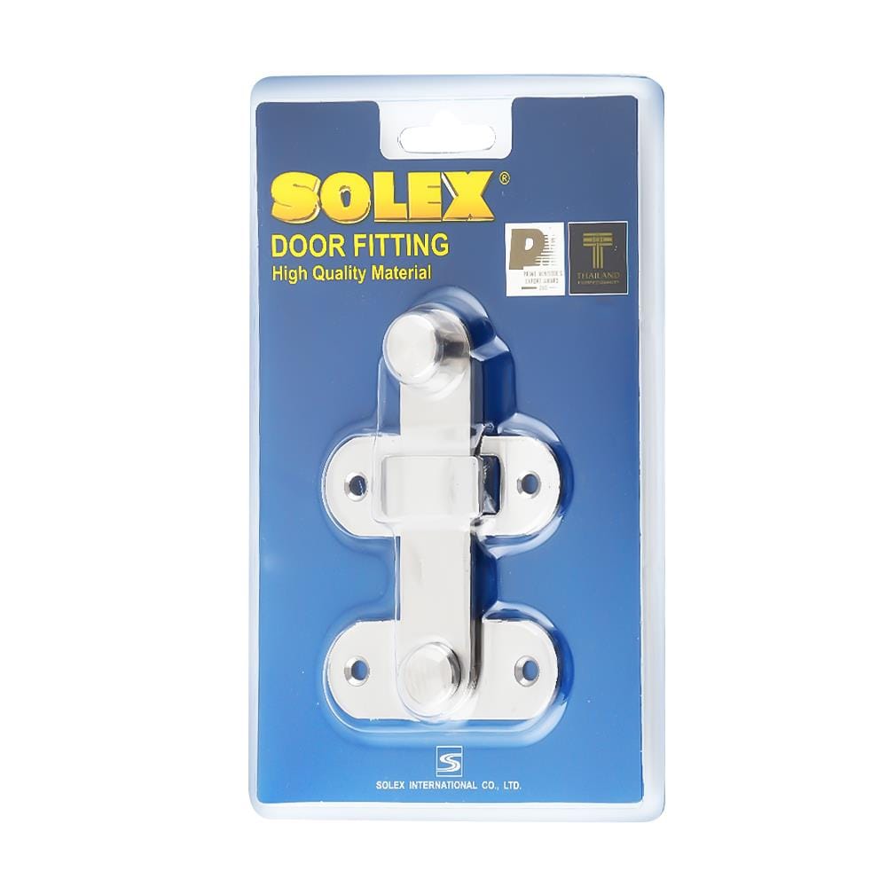 กลอนตัวล็อก SOLEX E4 4 นิ้ว สีสเตนเลส