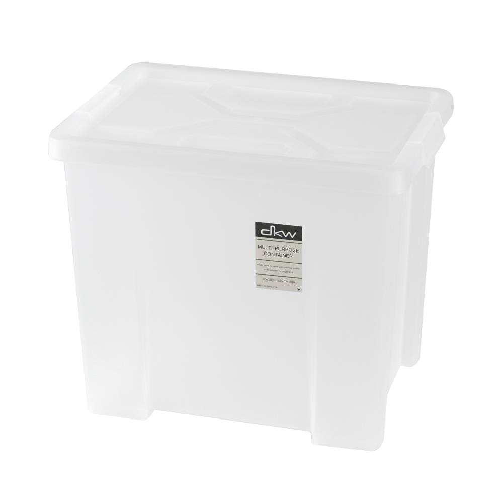 กล่องเก็บของ ฝาล็อค DKW A4 28.6x38.5x33 ซม. สีขาว