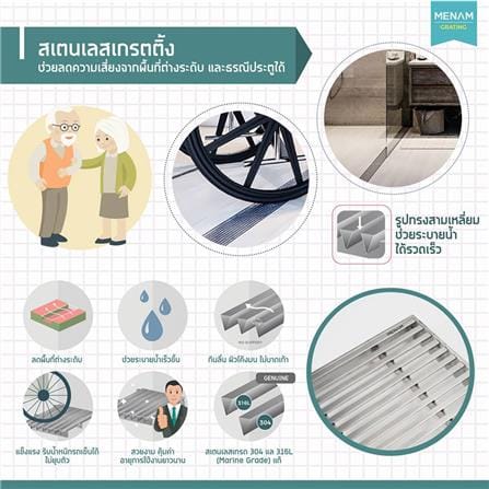 ตะแกรงกันกลิ่นเหลี่ยม KAWA EASY DRAIN-100 2 นิ้ว-3 นิ้ว_1