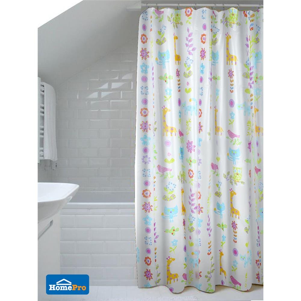ม่านห้องน้ำ PVC MOYA PV1019A 180x180 ซม.
