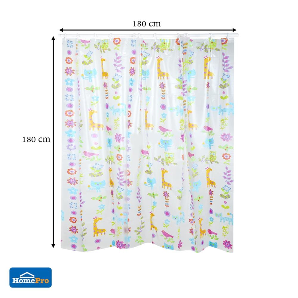 ม่านห้องน้ำ PVC MOYA PV1019A 180x180 ซม.