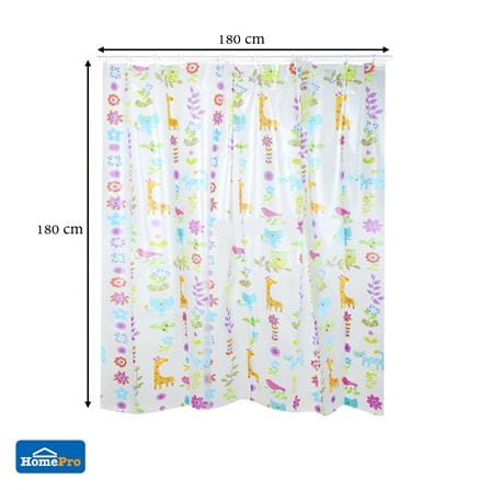 ม่านห้องน้ำ PVC MOYA PV1019A 180x180 ซม._6