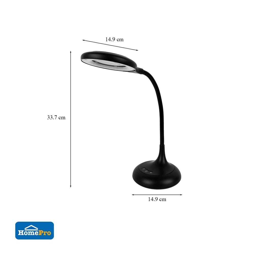 ไฟอ่านหนังสือ LED LA-R958 BLACK CARINI ABS MODERN ดำ
