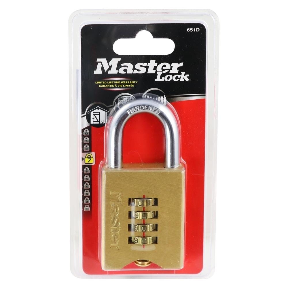 กุญแจรหัสคล้อง MASTER LOCK 651EURD 50 มม.