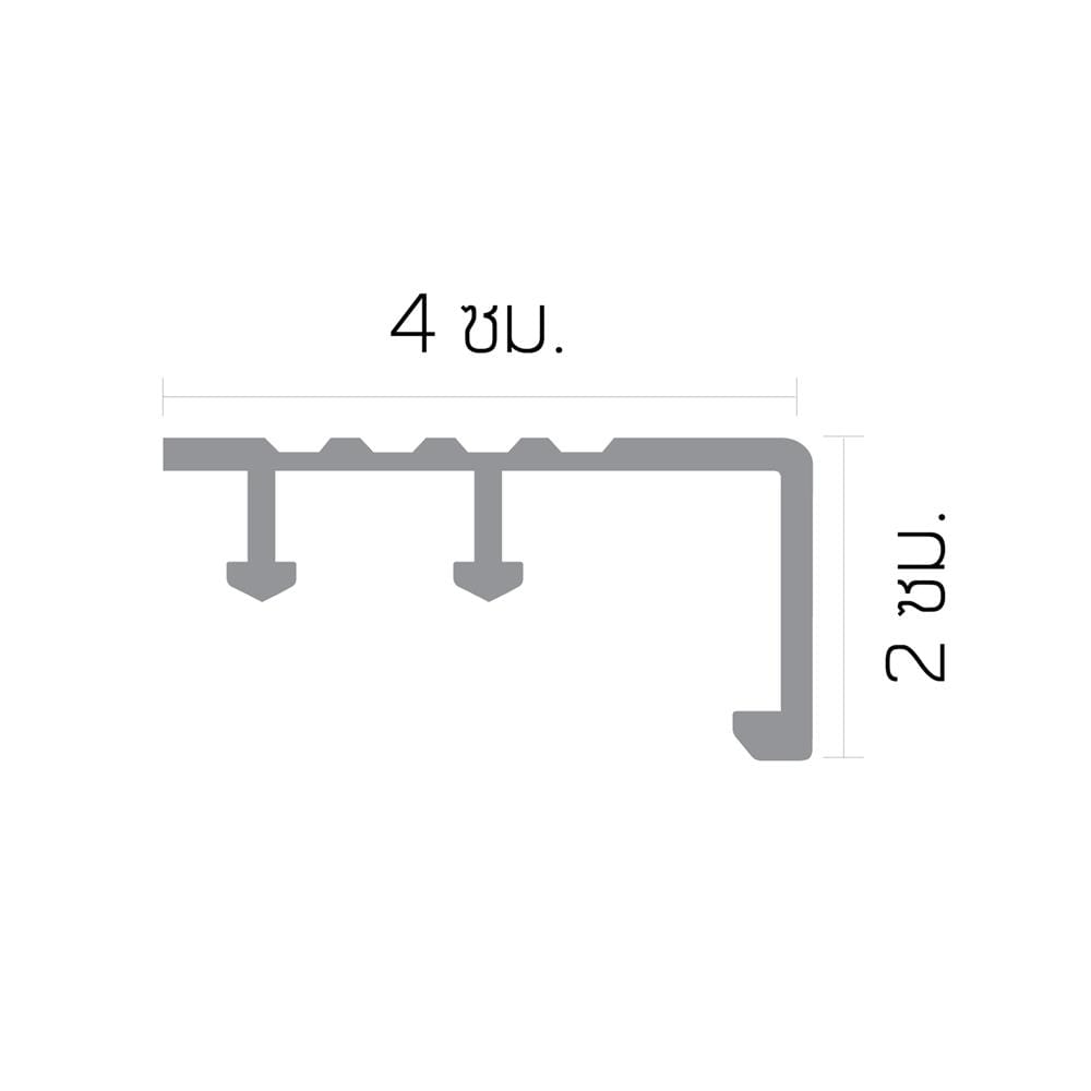 จมูกบันไดอะลูมิเนียม DP DNHG401202โกลด์เบจไฮกลอส 1.2 ม.