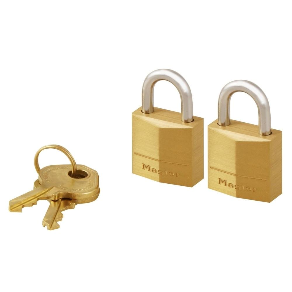 กุญแจคีย์อะไลก์ MASTER LOCK 120T 20 มม. สีทองเหลือง 2 ตัว/ชุด
