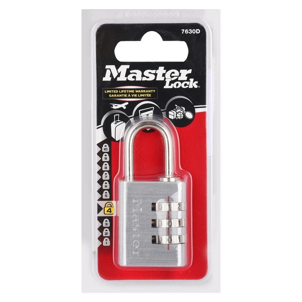 กุญแจรหัสคล้อง MASTER LOCK 7630EURD 30 MM