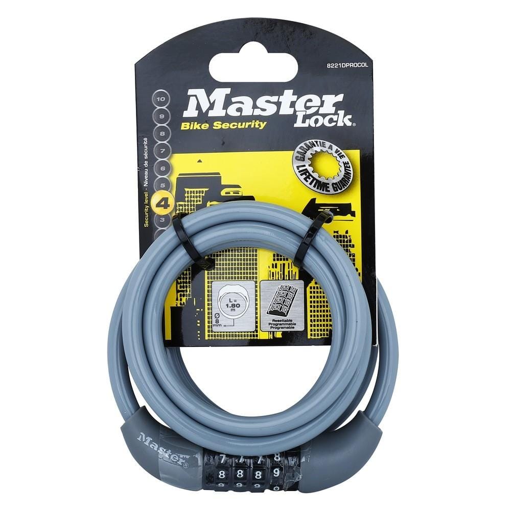 กุญแจจักรยาน MASTER LOCK 8221EURDPROCOL 8 มม. x 1.8M