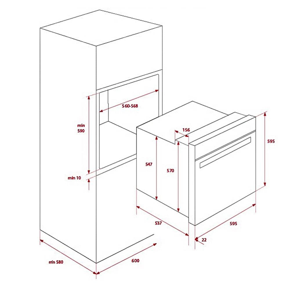 เตาอบฝังดิจิตอล TEKA HLB 838