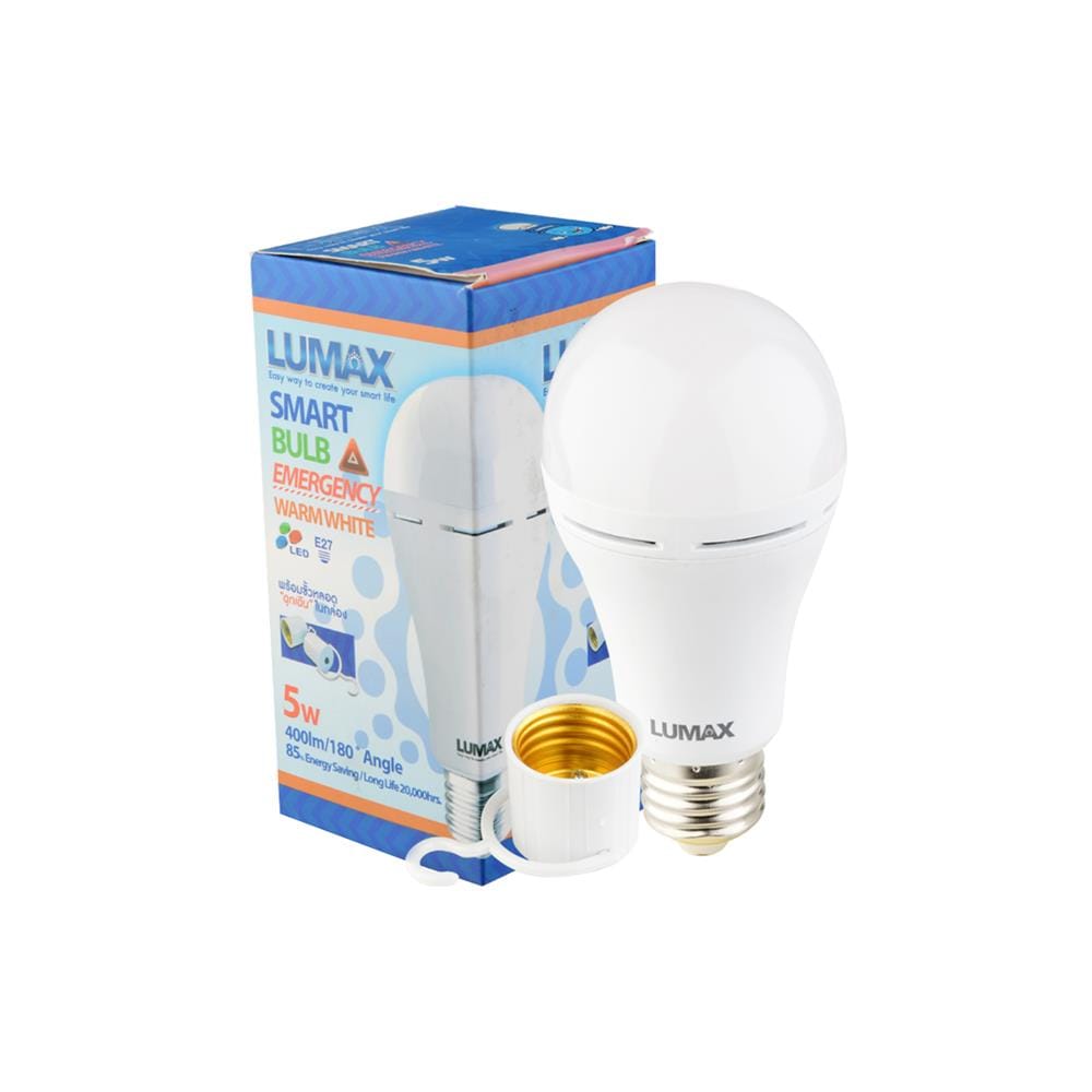 หลอด LED LUMAX EMERGENCY 5 วัตต์ WARMWHITE E27