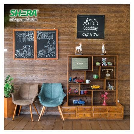 ไม้ฝา SHERA ชายน์ไลท์ 15X300X0.8 ซม. สีสักน้ำตาล_2