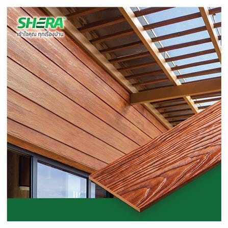 ไม้ฝา SHERA ชายน์ไลท์ 15X300X0.8 ซม. สีสักทอง 5 แผ่น_3