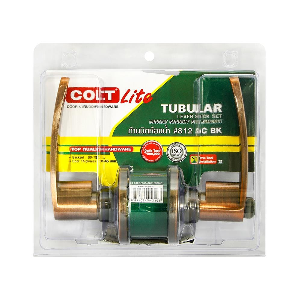 มือจับก้านโยก ห้องน้ำ COLT 812 AC สีทองแดงรมดำ