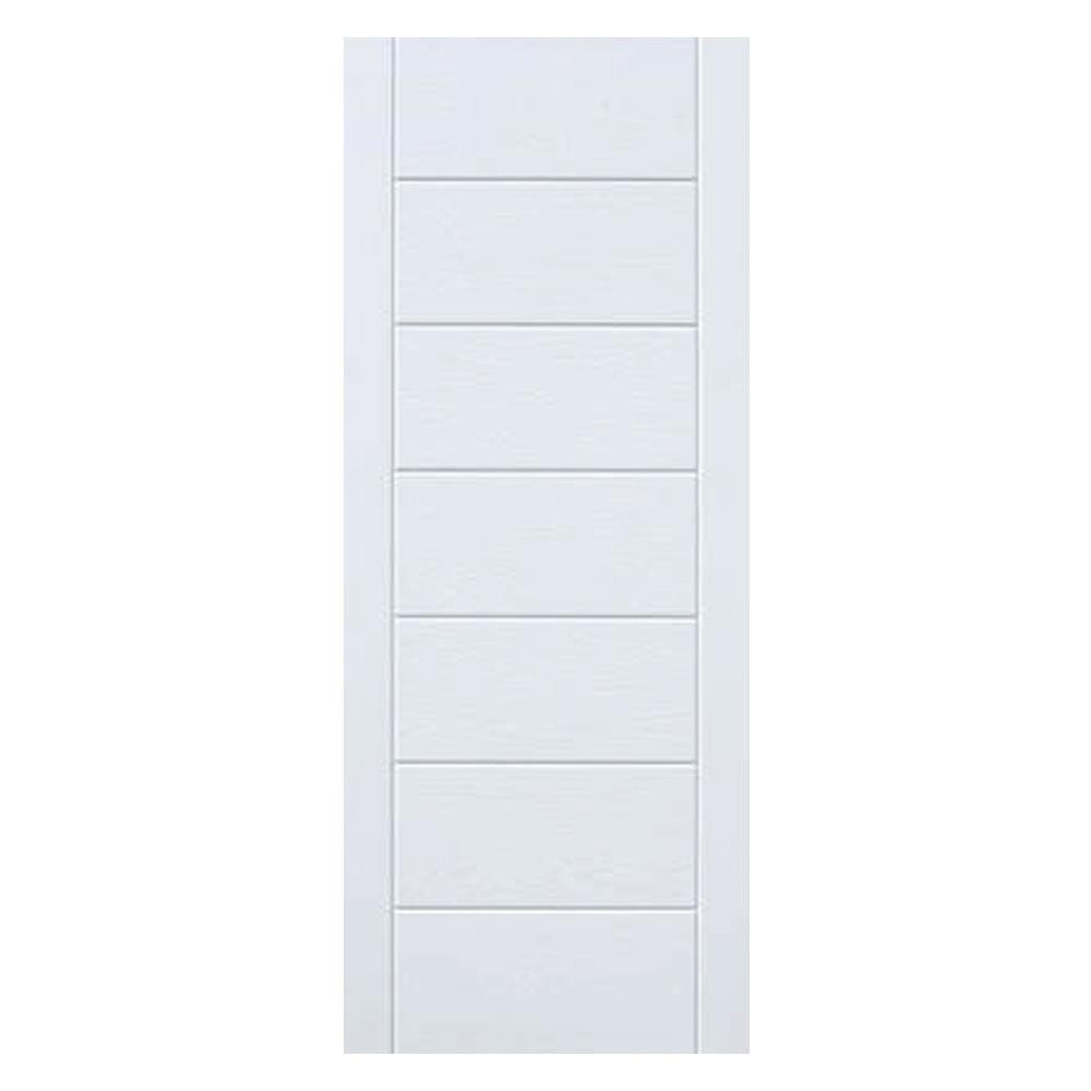 ประตูภายนอก ไฟเบอร์กลาส ECO-DOOR 9P 80X200 ซม. สีขาว
