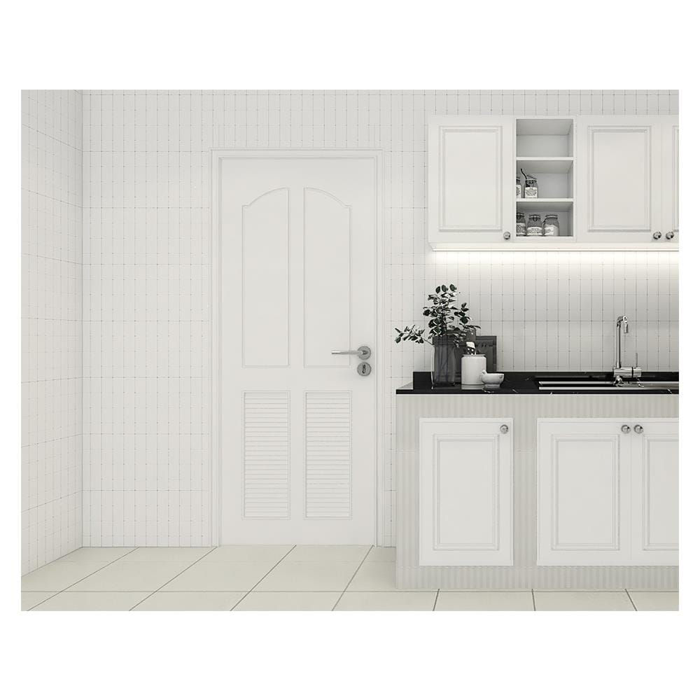 ประตูห้องน้ำ UPVC PARAZZO ML006 S 70X200 ซม. สีขาว เจาะลูกบิด