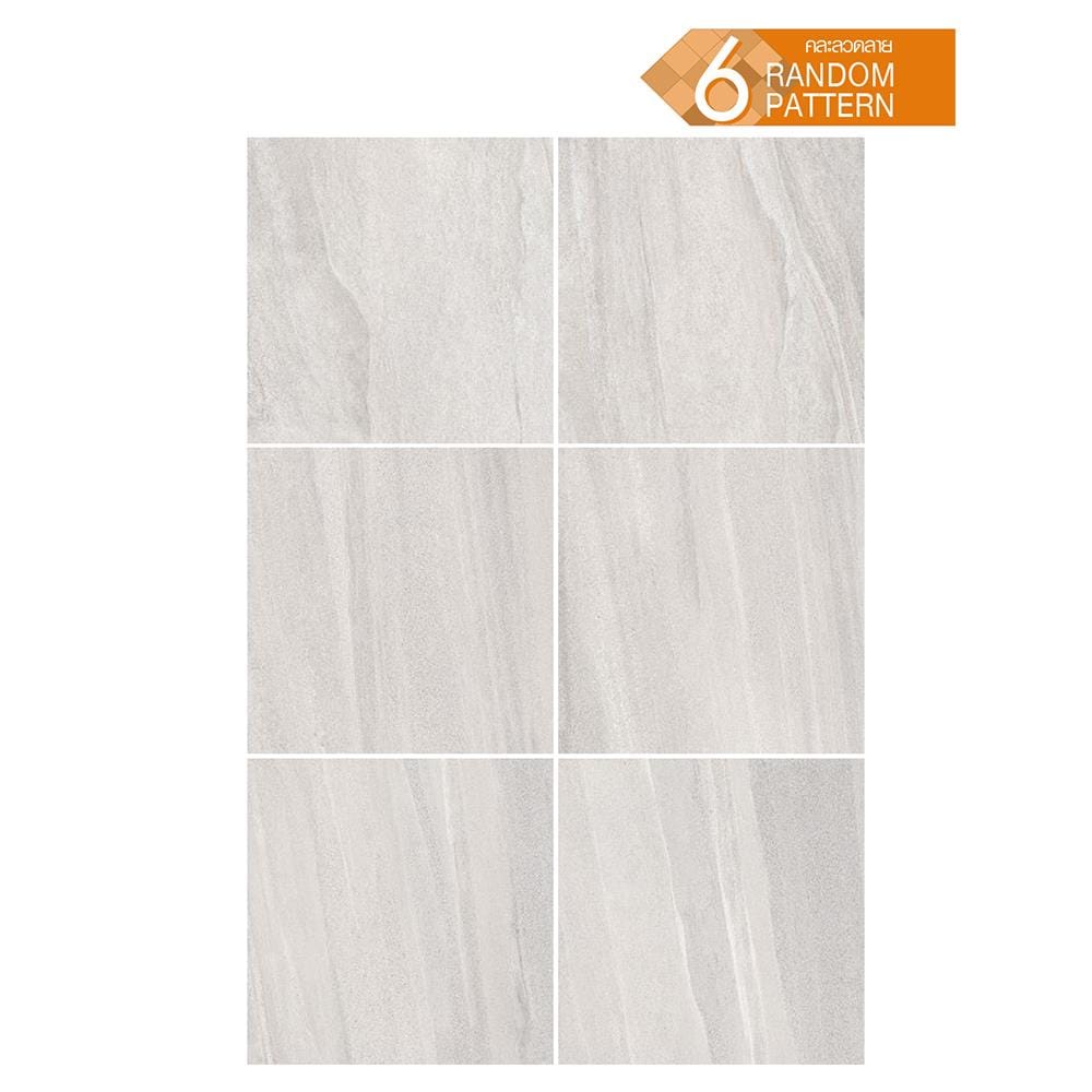 กระเบื้องพื้นพอร์ซเลน 60x60 ซม. CERGRES อูซี่ เทา A 1.44M2