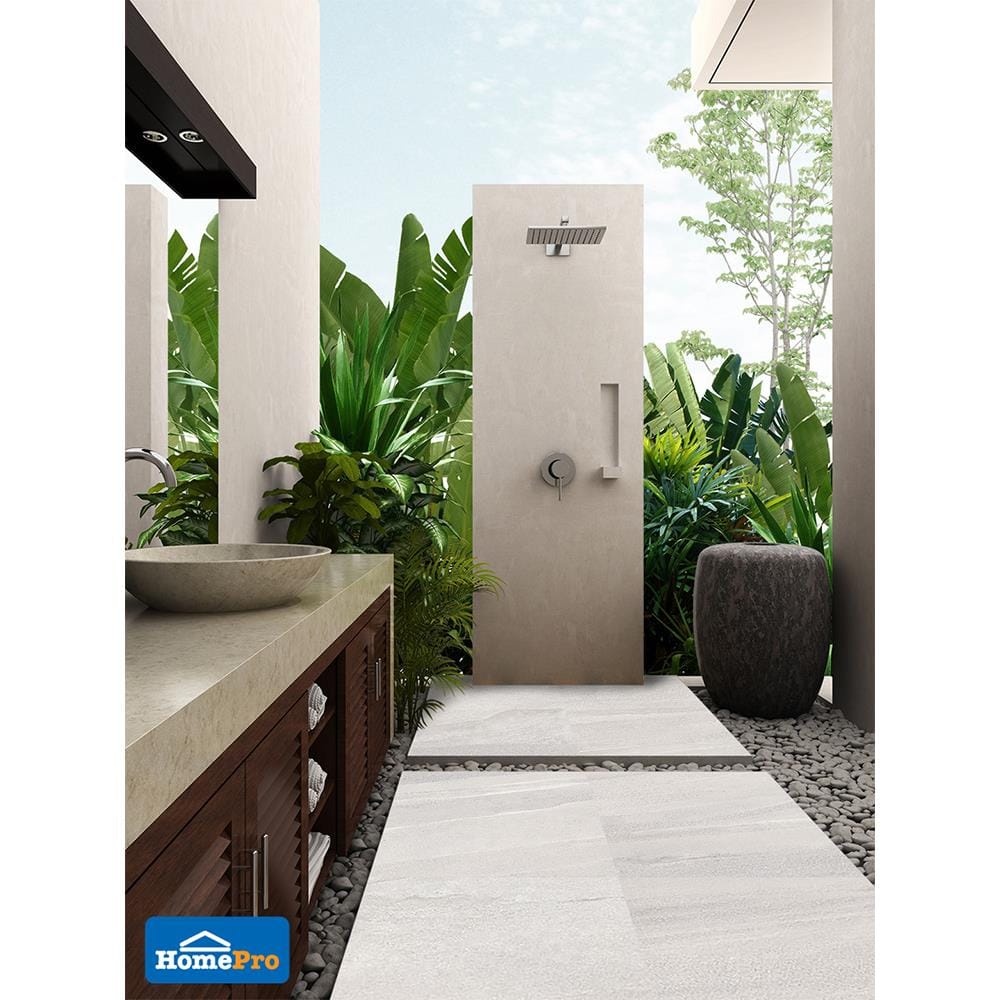 กระเบื้องพื้นพอร์ซเลน 60x60 ซม. CERGRES อูซี่ เทา A 1.44M2