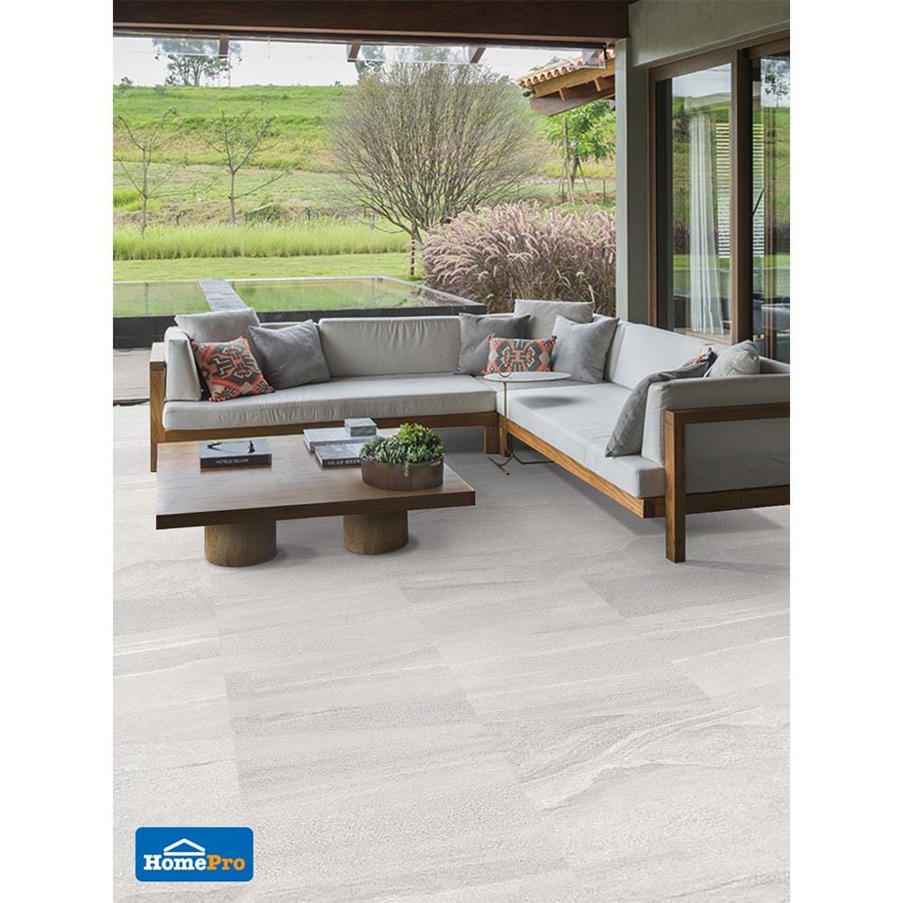 กระเบื้องพื้นพอร์ซเลน 60x60 ซม. CERGRES อูซี่ เทา A 1.44M2