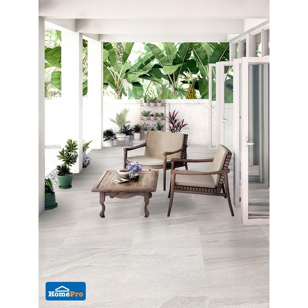 กระเบื้องพื้นพอร์ซเลน 60x60 ซม. CERGRES อูซี่ เทา A 1.44M2