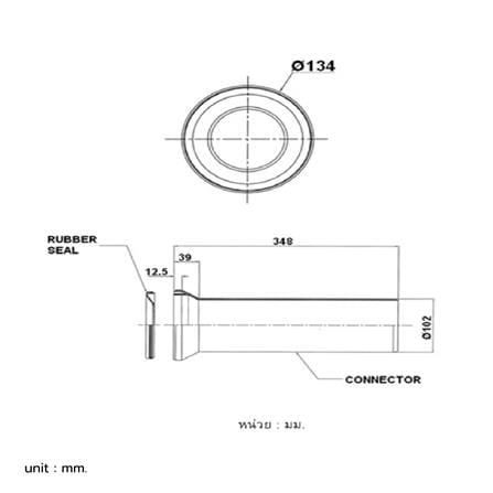 ข้อต่อทางน้ำทิ้งออกผนัง AMERICAN STANDARDVP-3815_1