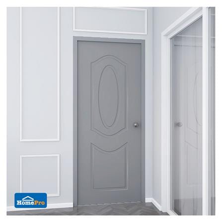 ประตูภายนอก UPVC AZLE MR002 80X200 ซม. สีเทา เจาะลูกบิด_3