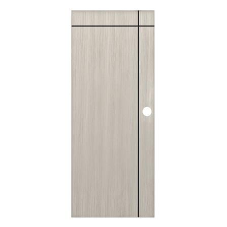 ประตูภายใน UPVC เจาะลูกบิด PARAZZO PUN06 90x220 ซม. สีเทา_0