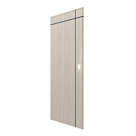 ประตูภายใน UPVC เจาะลูกบิด PARAZZO PUN06 90x220 ซม. สีเทา_1