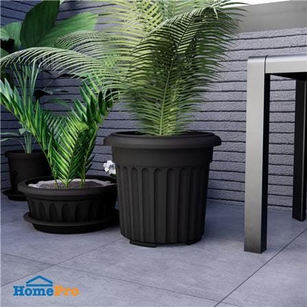 กระถางพลาสติก BABA RD-310 สี CHARCOAL_4