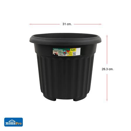 กระถางพลาสติก BABA RD-310 สี CHARCOAL_6