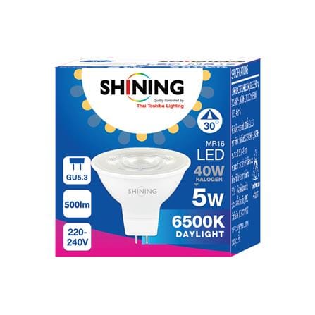 หลอด LED SHINING MR16 5 วัตต์ DAYLIGHT GU5.3_5