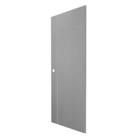 ประตูภายนอก UPVC AZLE MD5 80X200 ซม. สีเทา เจาะลูกบิด_1