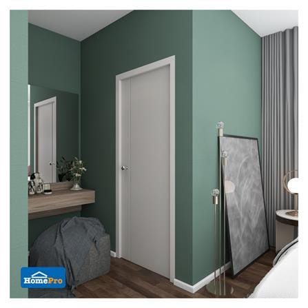 ประตูภายนอก UPVC AZLE MD-5 80X200 ซม. สีขาว เจาะลูกบิด_3