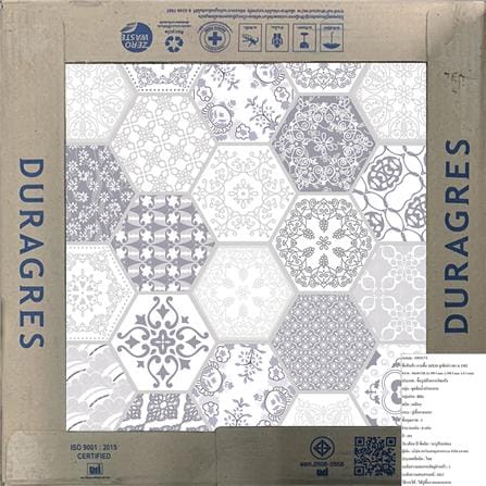 กระเบื้องพื้น 16x16 นิ้ว DURAGRES ลูเซียน่า เทา A 1M2_5