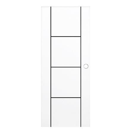 ประตูภายนอก UPVC เจาะลูกบิด PARAZZO PUN04 90x220 ซ...