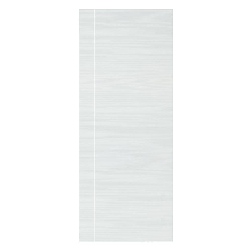 ประตูภายนอก UPVC AZLE MD5 90X220 ซม. สีขาว ไม่เจาะลูกบิด