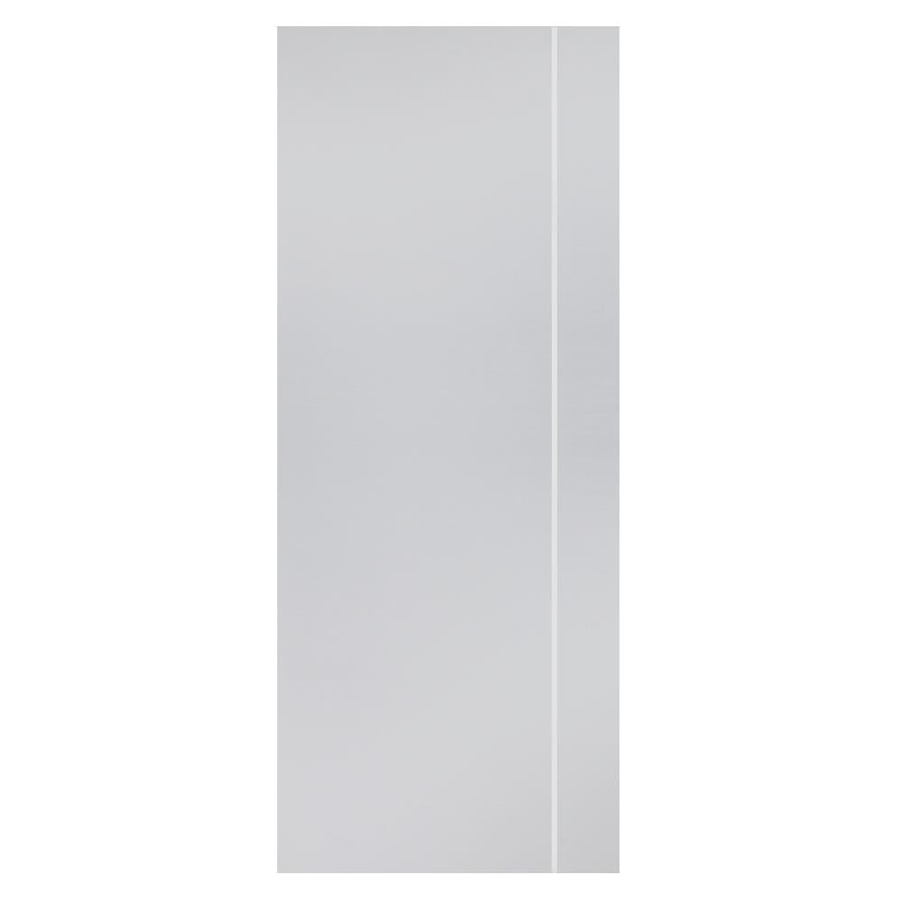 ประตูภายนอก UPVC AZLE MD-5 90X220 ซม. สีเทา ไม่เจาะลูกบิด