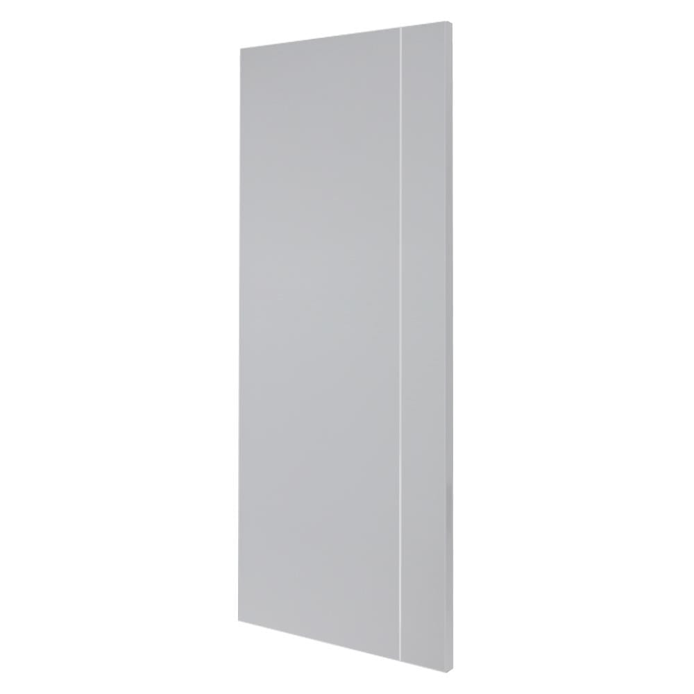ประตูภายนอก UPVC AZLE MD-5 90X220 ซม. สีเทา ไม่เจาะลูกบิด